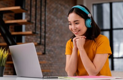 young-woman-attending-online-class
